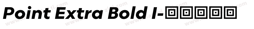 Point Extra Bold I字体转换